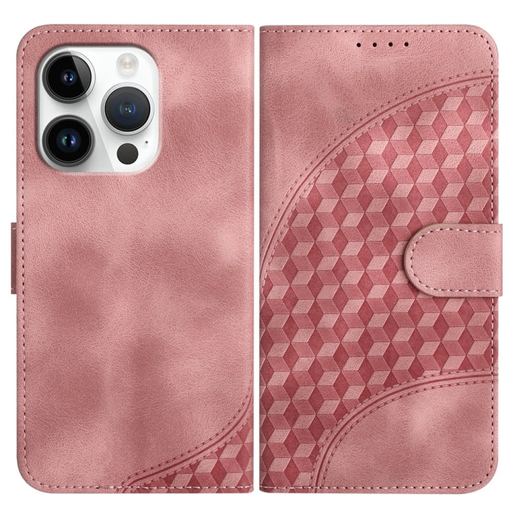 YX0060 Elephant Head Embossed Phone Leather Case with Lanyard, For iPhone 16 Pro, For iPhone 16 Plus, For iPhone 16
