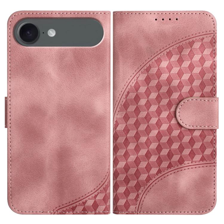 YX0060 Elephant Head Embossed Phone Leather Case with Lanyard, For iPhone 17, For iPhone Air, For iPhone 16 Pro Max
