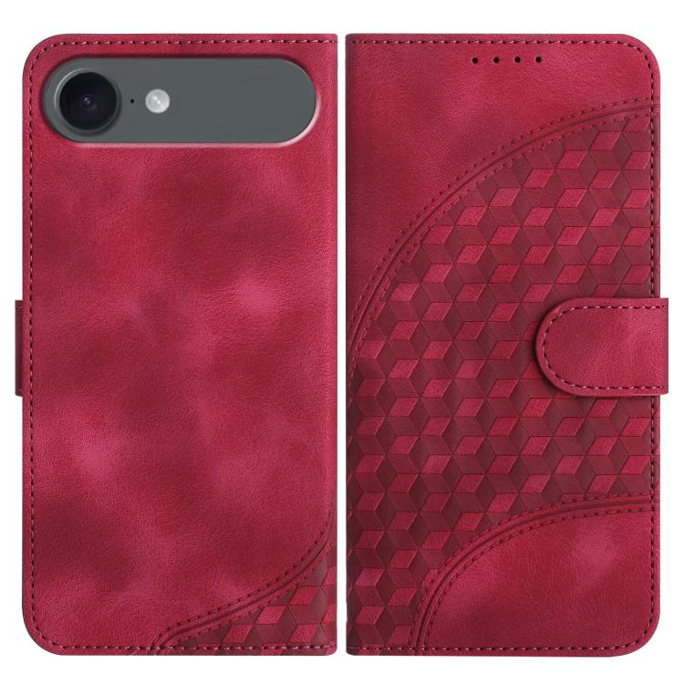 YX0060 Elephant Head Embossed Phone Leather Case with Lanyard, For iPhone 17, For iPhone Air, For iPhone 16 Pro Max