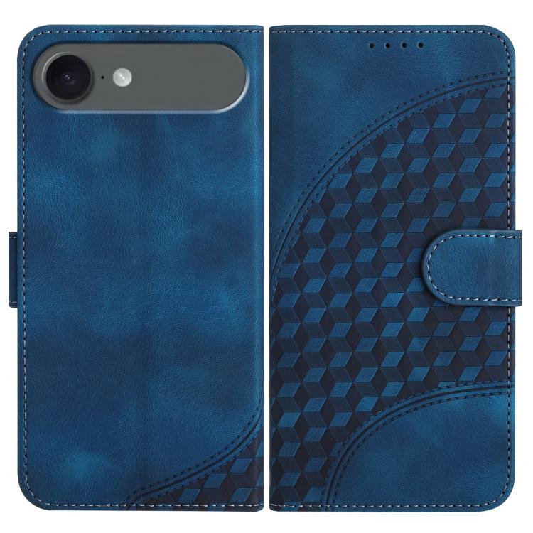 YX0060 Elephant Head Embossed Phone Leather Case with Lanyard, For iPhone 17, For iPhone Air, For iPhone 16 Pro Max