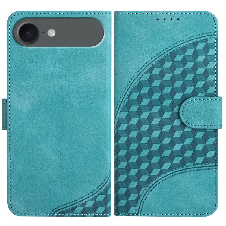 YX0060 Elephant Head Embossed Phone Leather Case with Lanyard, For iPhone 17, For iPhone Air, For iPhone 16 Pro Max