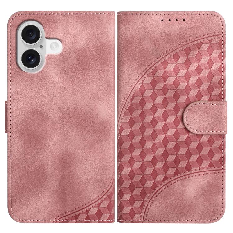 YX0060 Elephant Head Embossed Phone Leather Case with Lanyard, For iPhone 17, For iPhone Air, For iPhone 16 Pro Max