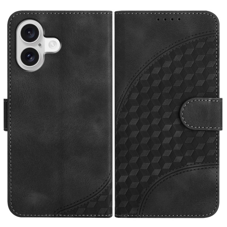 YX0060 Elephant Head Embossed Phone Leather Case with Lanyard, For iPhone 17, For iPhone Air, For iPhone 16 Pro Max