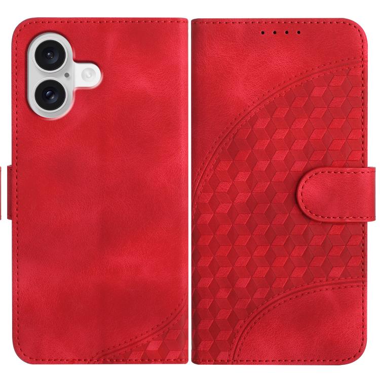 YX0060 Elephant Head Embossed Phone Leather Case with Lanyard, For iPhone 17, For iPhone Air, For iPhone 16 Pro Max
