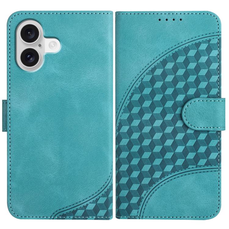 YX0060 Elephant Head Embossed Phone Leather Case with Lanyard, For iPhone 17, For iPhone Air, For iPhone 16 Pro Max