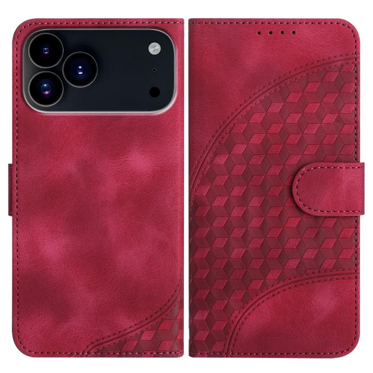 YX0060 Elephant Head Embossed Phone Leather Case with Lanyard, For iPhone 17e / 16e, For iPhone 17 Pro Max, For iPhone 17 Pro