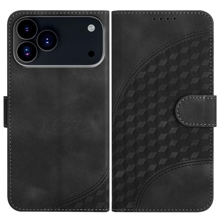 YX0060 Elephant Head Embossed Phone Leather Case with Lanyard, For iPhone 17e / 16e, For iPhone 17 Pro Max, For iPhone 17 Pro