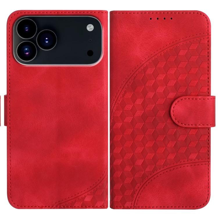 YX0060 Elephant Head Embossed Phone Leather Case with Lanyard, For iPhone 17e / 16e, For iPhone 17 Pro Max, For iPhone 17 Pro