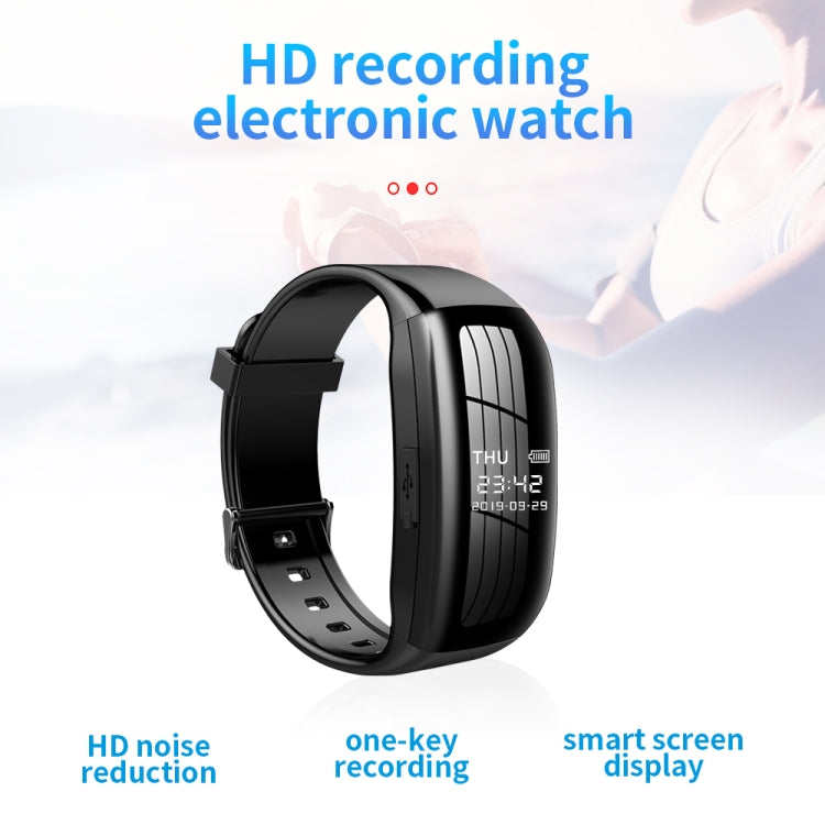 JNN C5 HD Noise Reduction Smart Recording Electronic Bracelet, 8GB, 16GB, 32GB, 64GB, 128GB