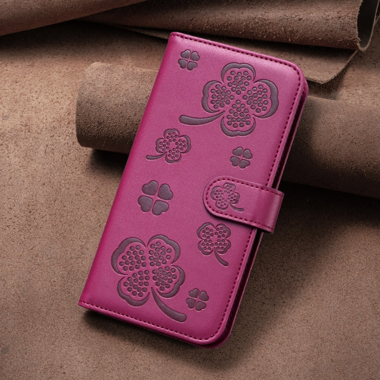Four-leaf Embossed Leather Phone Case, For iPhone 7 / 8 / SE 2022, For iPhone 13 Pro Max, For iPhone 13 Pro, For iPhone 13