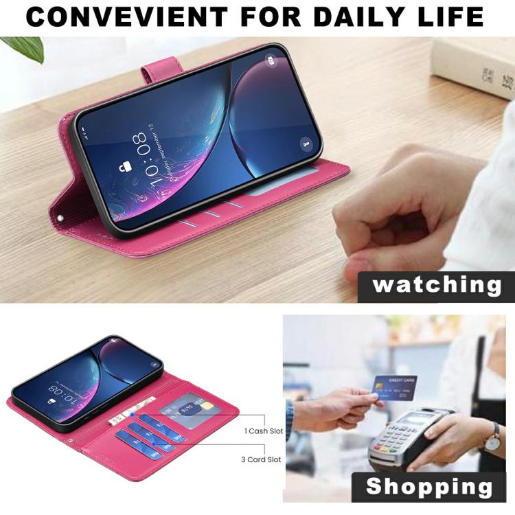 Four-leaf Embossed Leather Phone Case, For iPhone 18 Pro/17 Pro, For iPhone 18 Pro Max/17 Pro Max, For iPhone 17, For iPhone 17 Air