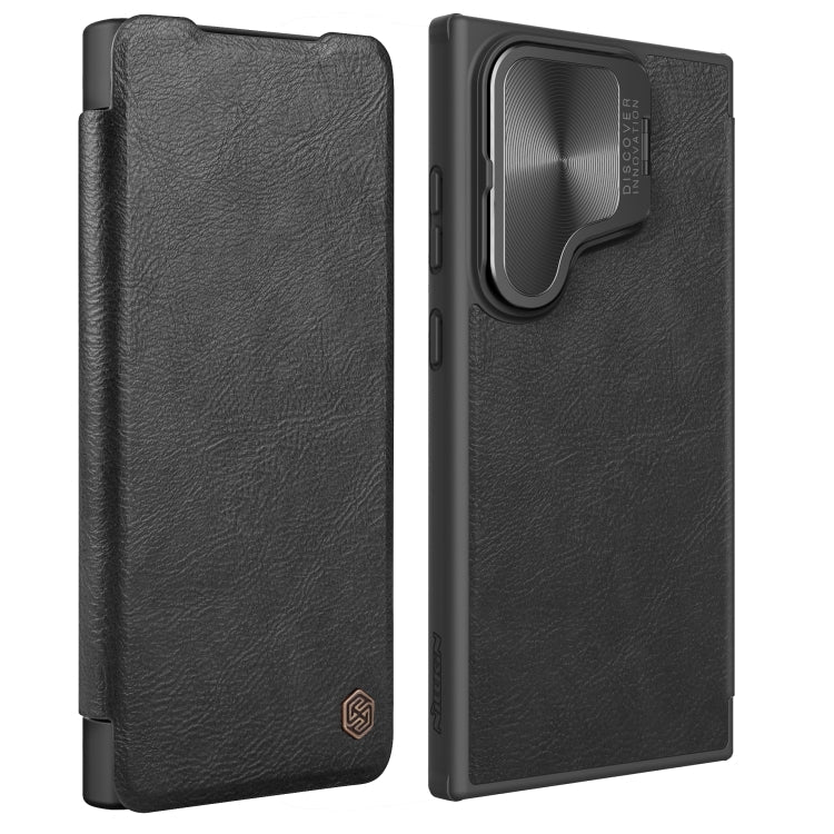 NILLKIN Qin Prop Series Flip Camera Cover Design Leather Phone Case, For Samsung Galaxy S24+ 5G, For Samsung Galaxy S24 5G