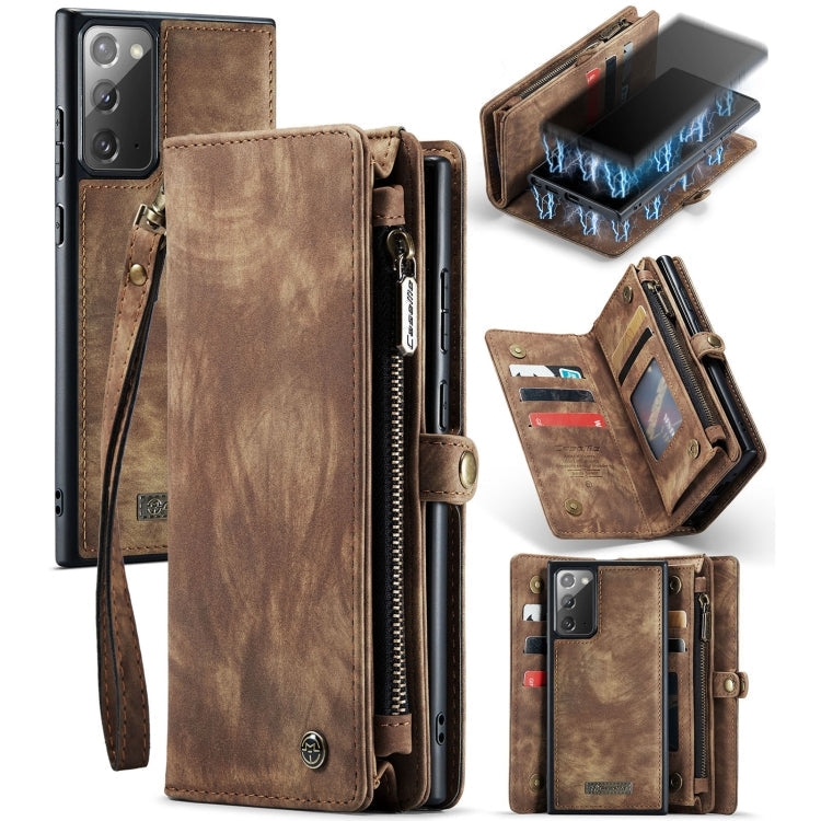 CaseMe-008 Detachable Multifunctional Horizontal Flip Leather Case with Card Slot & Holder & Zipper Wallet & Photo Frame, For Samsung Galaxy Note20, For Samsung Galaxy Note20 Ultra