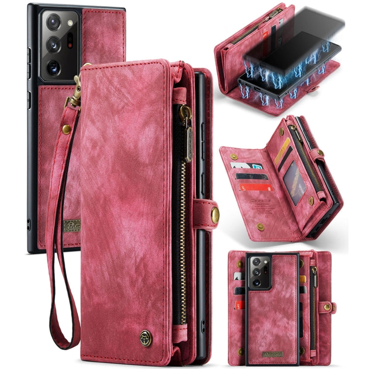 CaseMe-008 Detachable Multifunctional Horizontal Flip Leather Case with Card Slot & Holder & Zipper Wallet & Photo Frame, For Samsung Galaxy Note20, For Samsung Galaxy Note20 Ultra