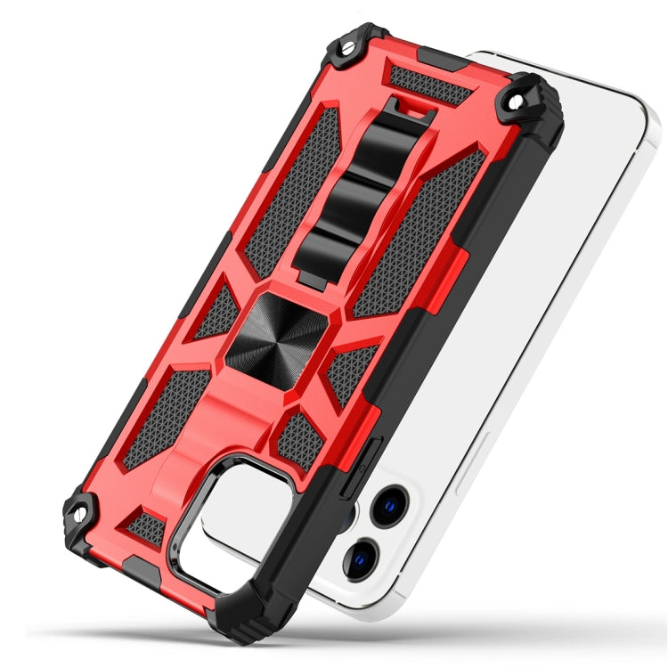 Armor Shockproof TPU + PC Magnetic Protective Case with Holder, For iPhone 12 / 12 Pro, For iPhone 12 Pro Max