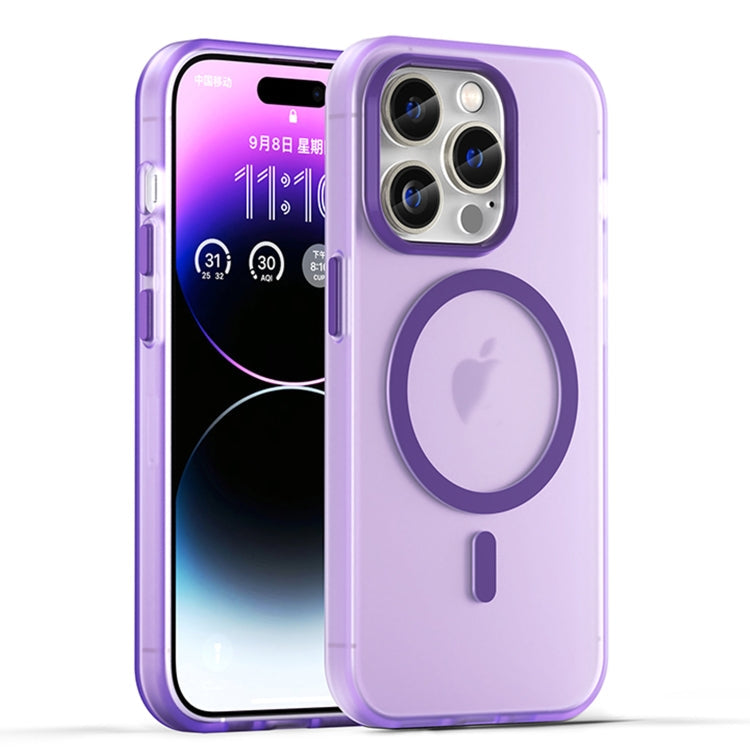 MagSafe Frosted Translucent TPU + PC Full Coverage Phone Case, For iPhone 14, For iPhone 14 Pro
