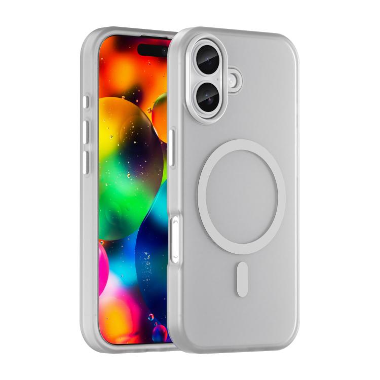 MagSafe Frosted Translucent TPU + PC Full Coverage Phone Case, For iPhone 16 Pro, For iPhone 16 Plus