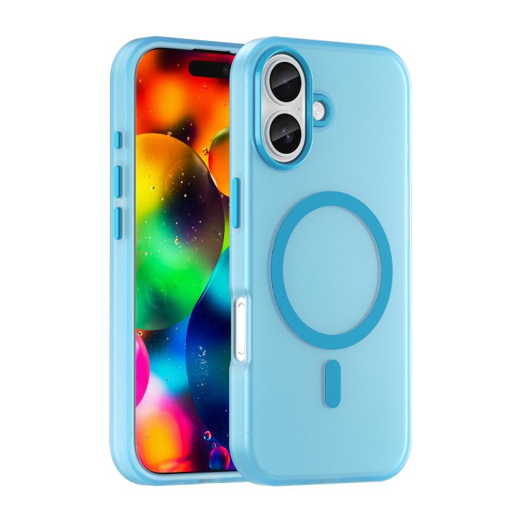 MagSafe Frosted Translucent TPU + PC Full Coverage Phone Case, For iPhone 16 Pro, For iPhone 16 Plus