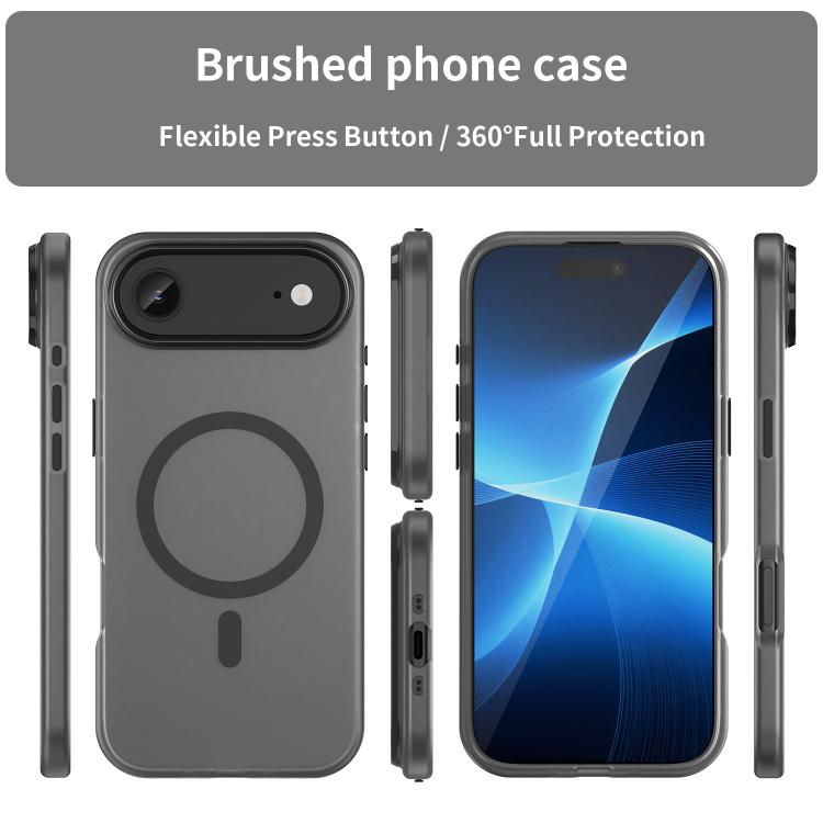 MagSafe Frosted Translucent TPU + PC Full Coverage Phone Case, For iPhone 16, For iPhone 15 Pro Max