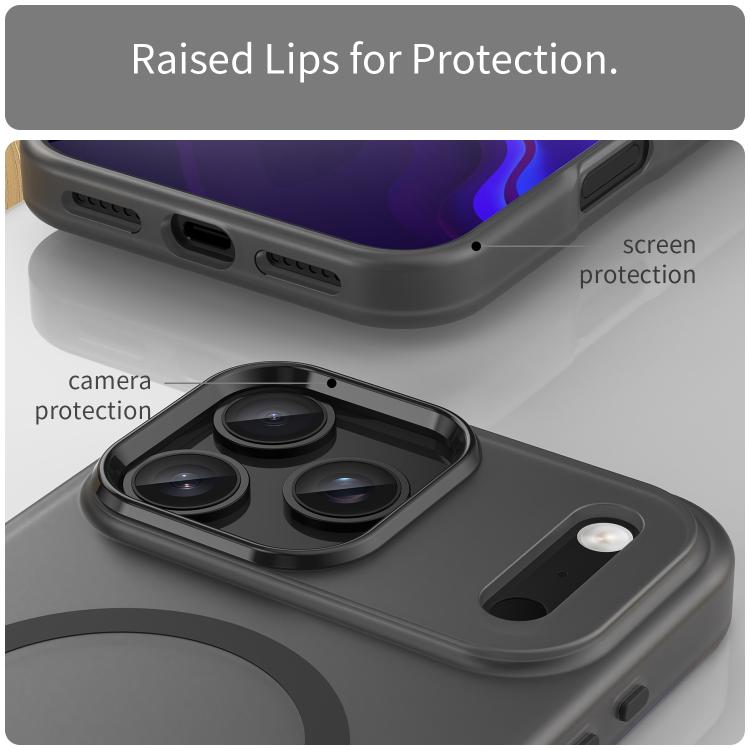 MagSafe Frosted Translucent TPU + PC Full Coverage Phone Case, For iPhone 16 Pro, For iPhone 16 Plus