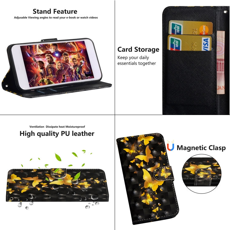 3D Painting Pattern Horizontal Flip TPU + PU Leather Case with Holder & Card Slots & Wallet & Lanyard, For iPhone 11 Pro Max, For iPhone 11 Pro