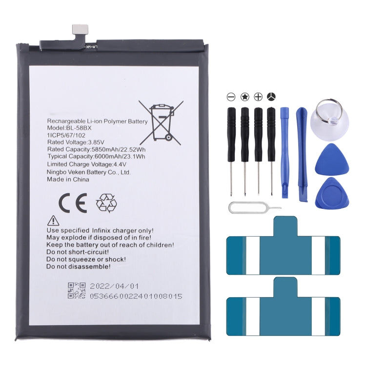 Battery Replacement, For Infinix Note 30 Pro, For Infinix Hot 12 / Hot 20S, For Infinix Zeno X / X6811 / X6810, For Infinix Note 7 / Note 10 / Hot 11S, For Infinix Smart 6 / X6511 / X6511B, For Infinix Hot 9 Play / Hot 10 Play                          ...