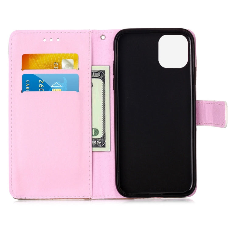 Painted Flat Texture Leather Case with Lanyard & Card Slot & Wallet & Holder, For iPhone 12 mini, For iPhone 12 / 12 Pro