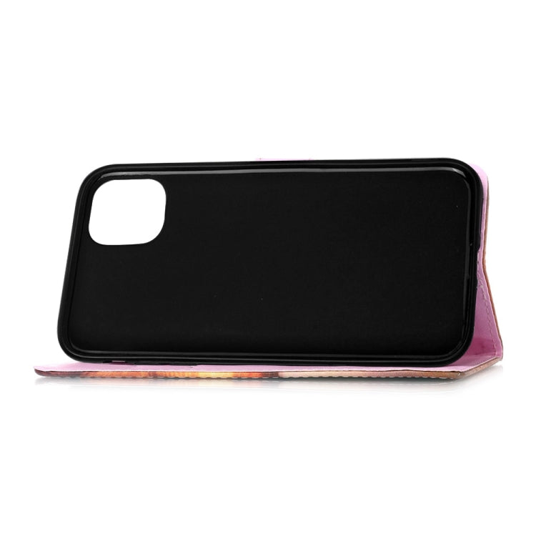 Painted Flat Texture Leather Case with Lanyard & Card Slot & Wallet & Holder, For iPhone 12 mini, For iPhone 12 / 12 Pro