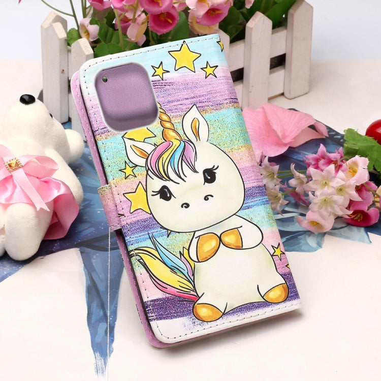 Painted Flat Texture Leather Case with Lanyard & Card Slot & Wallet & Holder, For iPhone 12 mini, For iPhone 12 / 12 Pro