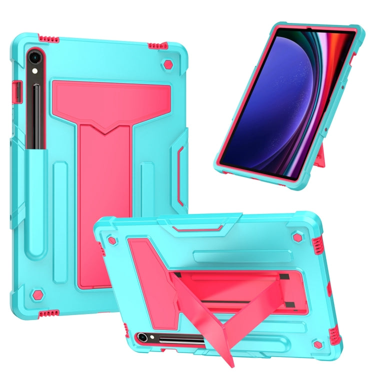 T Holder Robot Silicone Hybrid PC Tablet Case, For Samsung Galaxy Tab S9 FE+ / S9+, For Samsung Galaxy Tab S9 FE / S9, For Samsung Galaxy Tab A9+, For Samsung Galaxy Tab A9