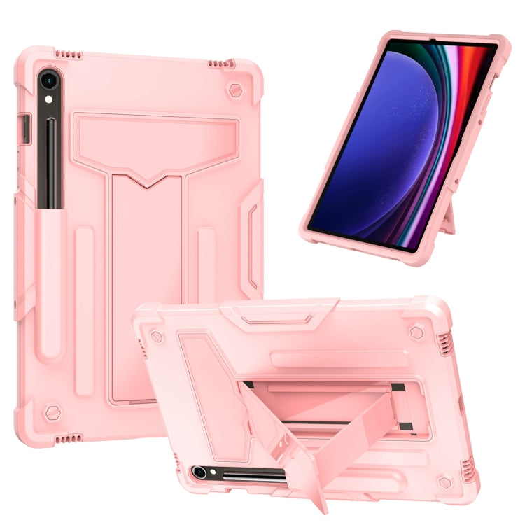 T Holder Robot Silicone Hybrid PC Tablet Case, For Samsung Galaxy Tab S9 FE+ / S9+, For Samsung Galaxy Tab S9 FE / S9, For Samsung Galaxy Tab A9+, For Samsung Galaxy Tab A9
