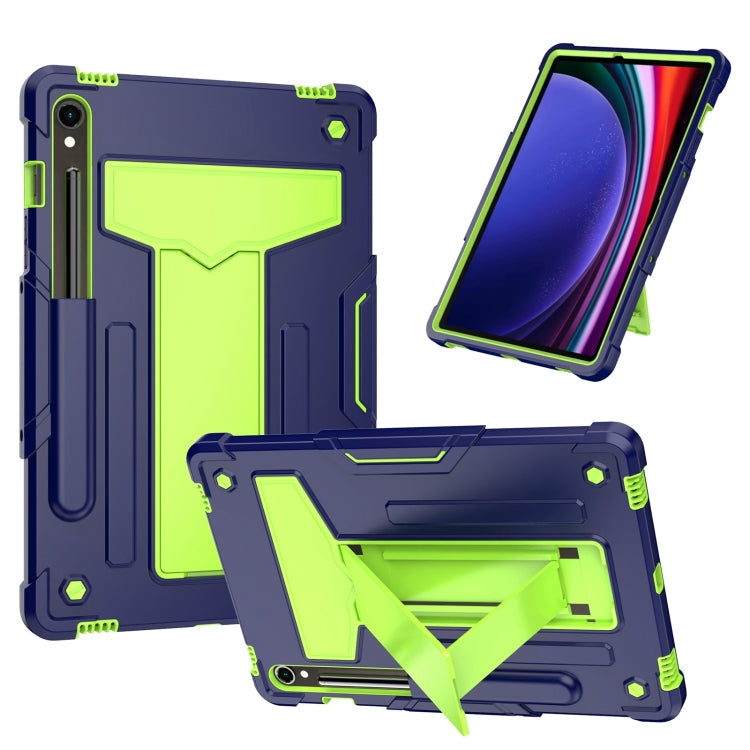 T Holder Robot Silicone Hybrid PC Tablet Case, For Samsung Galaxy Tab S9 FE+ / S9+, For Samsung Galaxy Tab S9 FE / S9, For Samsung Galaxy Tab A9+, For Samsung Galaxy Tab A9