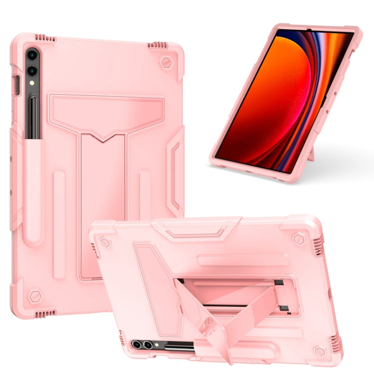 T Holder Robot Silicone Hybrid PC Tablet Case, For Samsung Galaxy Tab S9 FE+ / S9+, For Samsung Galaxy Tab S9 FE / S9, For Samsung Galaxy Tab A9+, For Samsung Galaxy Tab A9