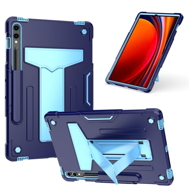 T Holder Robot Silicone Hybrid PC Tablet Case, For Samsung Galaxy Tab S9 FE+ / S9+, For Samsung Galaxy Tab S9 FE / S9, For Samsung Galaxy Tab A9+, For Samsung Galaxy Tab A9