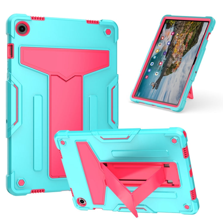 T Holder Robot Silicone Hybrid PC Tablet Case, For Samsung Galaxy Tab S9 FE+ / S9+, For Samsung Galaxy Tab S9 FE / S9, For Samsung Galaxy Tab A9+, For Samsung Galaxy Tab A9