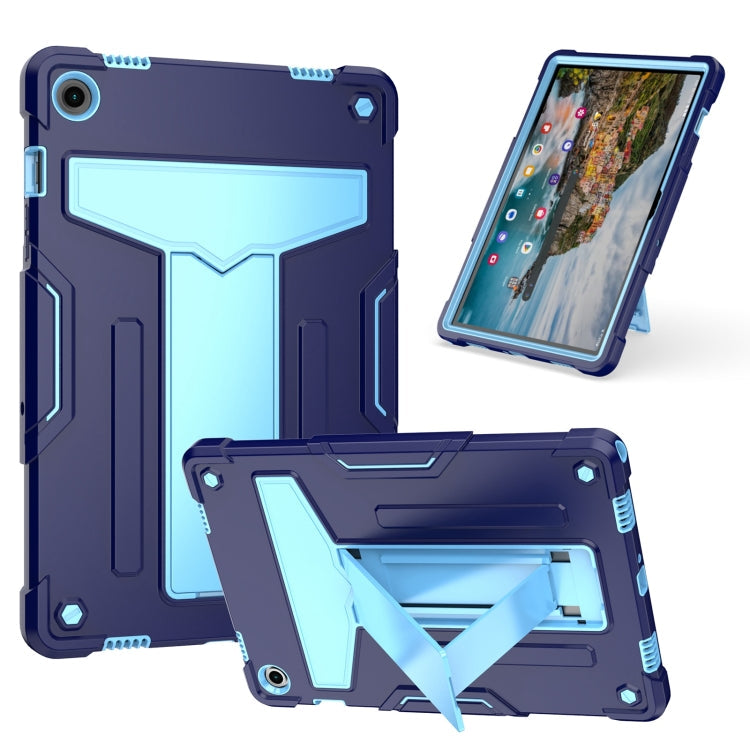 T Holder Robot Silicone Hybrid PC Tablet Case, For Samsung Galaxy Tab S9 FE+ / S9+, For Samsung Galaxy Tab S9 FE / S9, For Samsung Galaxy Tab A9+, For Samsung Galaxy Tab A9