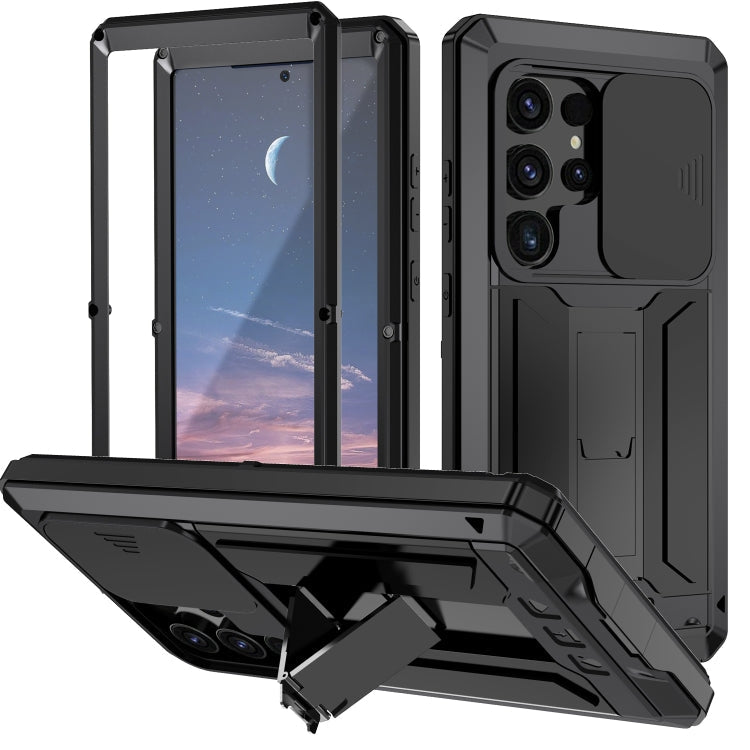 R-JUST Sliding Camera Life Waterproof Holder Phone Case, For Samsung Galaxy S25 Ultra 5G, For Samsung Galaxy S24 Ultra 5G, For Samsung Galaxy S24+ 5G, For Samsung Galaxy S24 5G