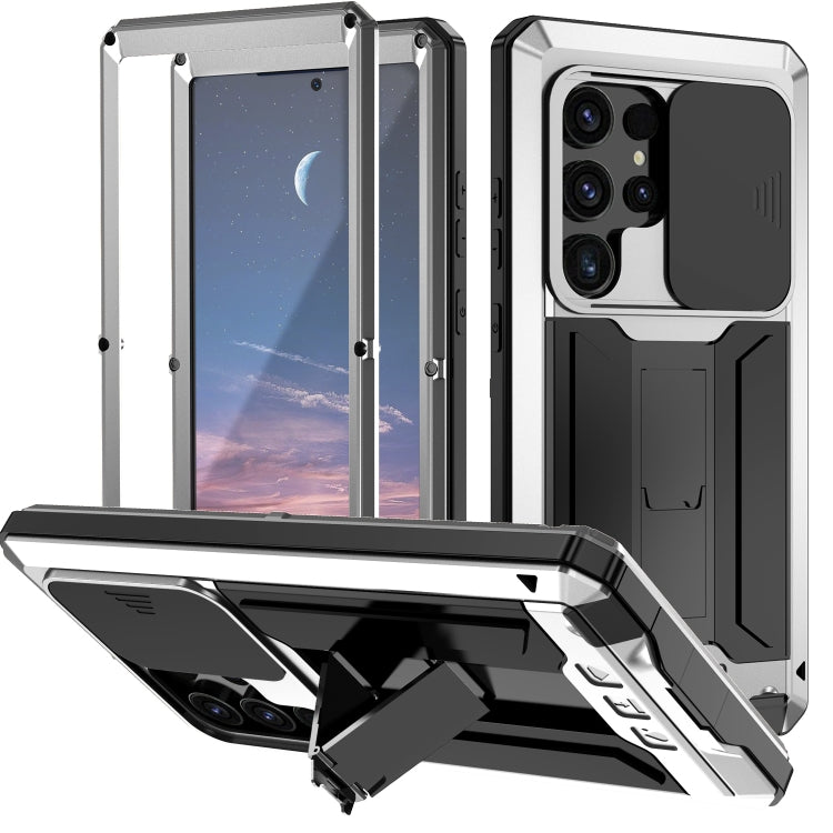 R-JUST Sliding Camera Life Waterproof Holder Phone Case, For Samsung Galaxy S25 Ultra 5G, For Samsung Galaxy S24 Ultra 5G, For Samsung Galaxy S24+ 5G, For Samsung Galaxy S24 5G