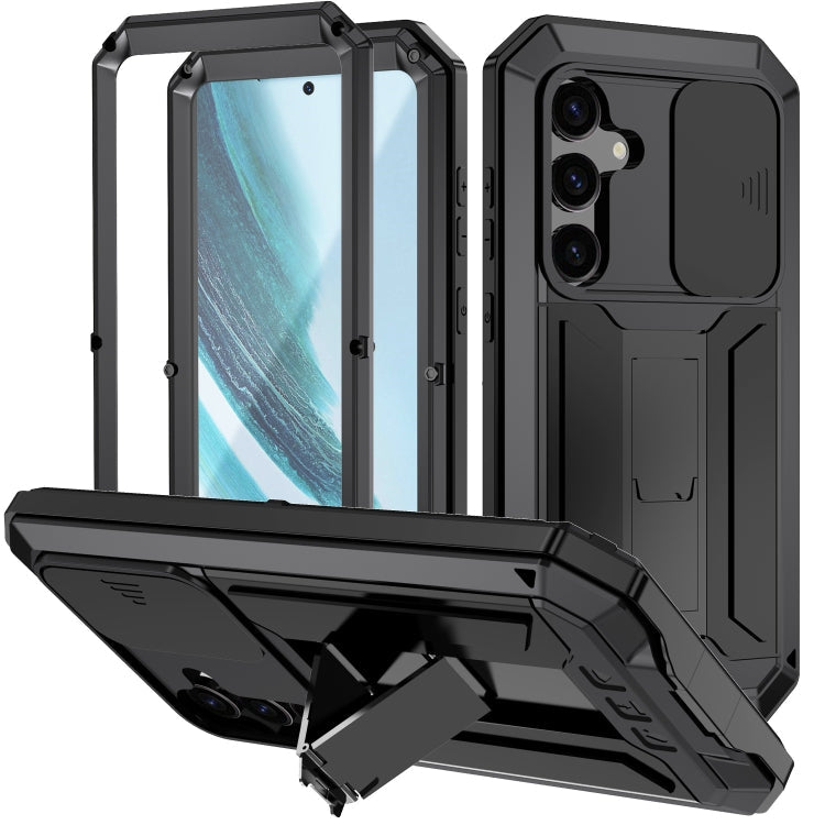 R-JUST Sliding Camera Life Waterproof Holder Phone Case, For Samsung Galaxy S25 Ultra 5G, For Samsung Galaxy S24 Ultra 5G, For Samsung Galaxy S24+ 5G, For Samsung Galaxy S24 5G