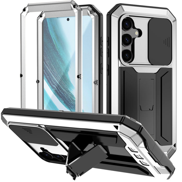 R-JUST Sliding Camera Life Waterproof Holder Phone Case, For Samsung Galaxy S25 Ultra 5G, For Samsung Galaxy S24 Ultra 5G, For Samsung Galaxy S24+ 5G, For Samsung Galaxy S24 5G