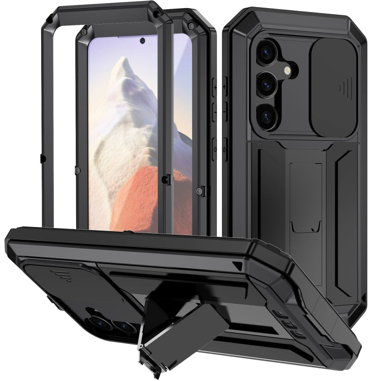 R-JUST Sliding Camera Life Waterproof Holder Phone Case, For Samsung Galaxy S25 Ultra 5G, For Samsung Galaxy S24 Ultra 5G, For Samsung Galaxy S24+ 5G, For Samsung Galaxy S24 5G