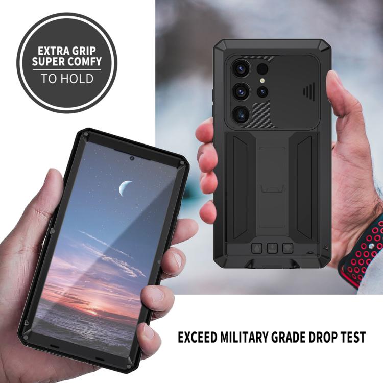 R-JUST Sliding Camera Life Waterproof Holder Phone Case, For Samsung Galaxy S25 Ultra 5G, For Samsung Galaxy S24 Ultra 5G, For Samsung Galaxy S24+ 5G, For Samsung Galaxy S24 5G