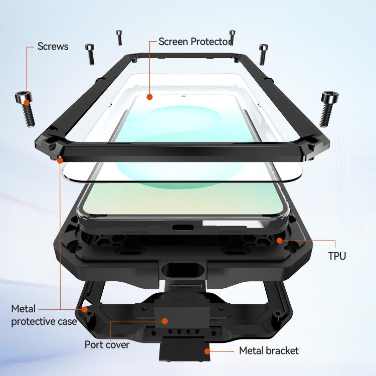 R-JUST Sliding Camera Life Waterproof Holder Phone Case, For Samsung Galaxy S26+ 5G, For Samsung Galaxy S26 Ultra 5G, For Samsung Galaxy S26 5G, For Samsung Galaxy S25 Edge 5G, For Samsung Galaxy S25 5G, For Samsung Galaxy S25+ 5G