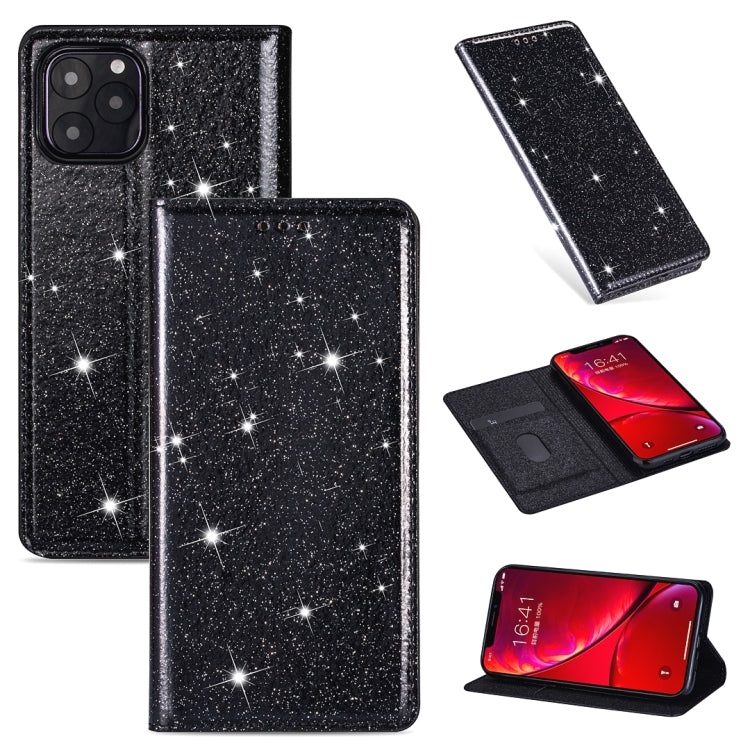 Ultrathin Glitter Magnetic Horizontal Flip Leather Case with Holder & Card Slots, For iPhone 6 Plus, For iPhone 8 / 7, For iPhone 8 Plus / 7 Plus, For iPhone 11