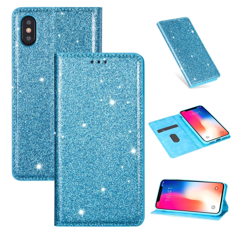 Ultrathin Glitter Magnetic Horizontal Flip Leather Case with Holder & Card Slots, For iPhone 11 Pro, For iPhone 11 Pro Max, For iPhone X / XS, For iPhone XS Max