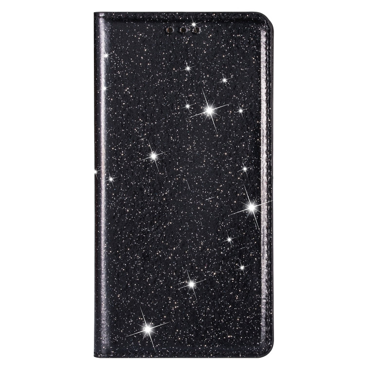 Ultrathin Glitter Magnetic Horizontal Flip Leather Case with Holder & Card Slots, For iPhone XR