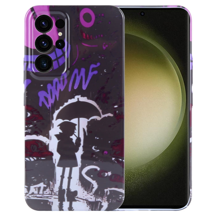 Painted Pattern Precise Hole PC Phone Case, For Samsung Galaxy S23 Ultra 5G
