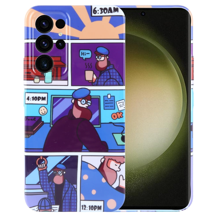 Painted Pattern Precise Hole PC Phone Case, For Samsung Galaxy S23 Ultra 5G
