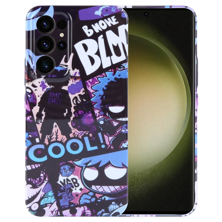 Painted Pattern Precise Hole PC Phone Case, For Samsung Galaxy S23 Ultra 5G