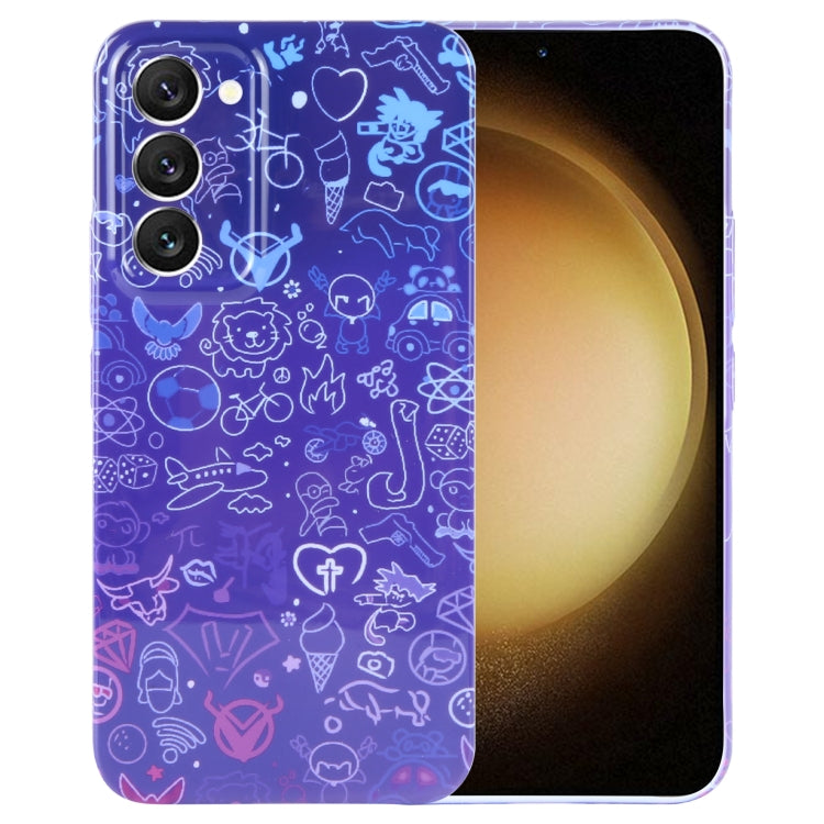 Painted Pattern Precise Hole PC Phone Case, For Samsung Galaxy S23+ 5G